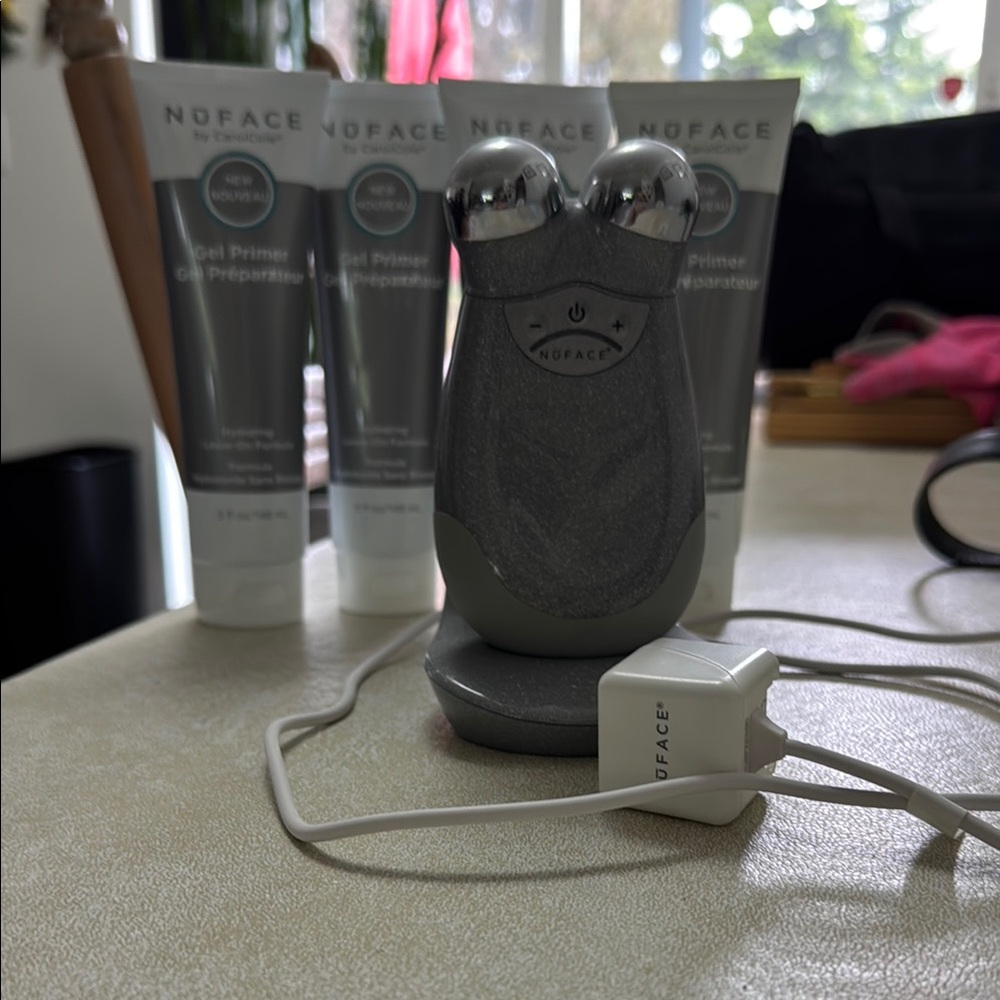 NuFace Skincare Tool Set - Silver and Gray